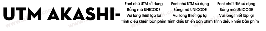UTM Akashi字体转换